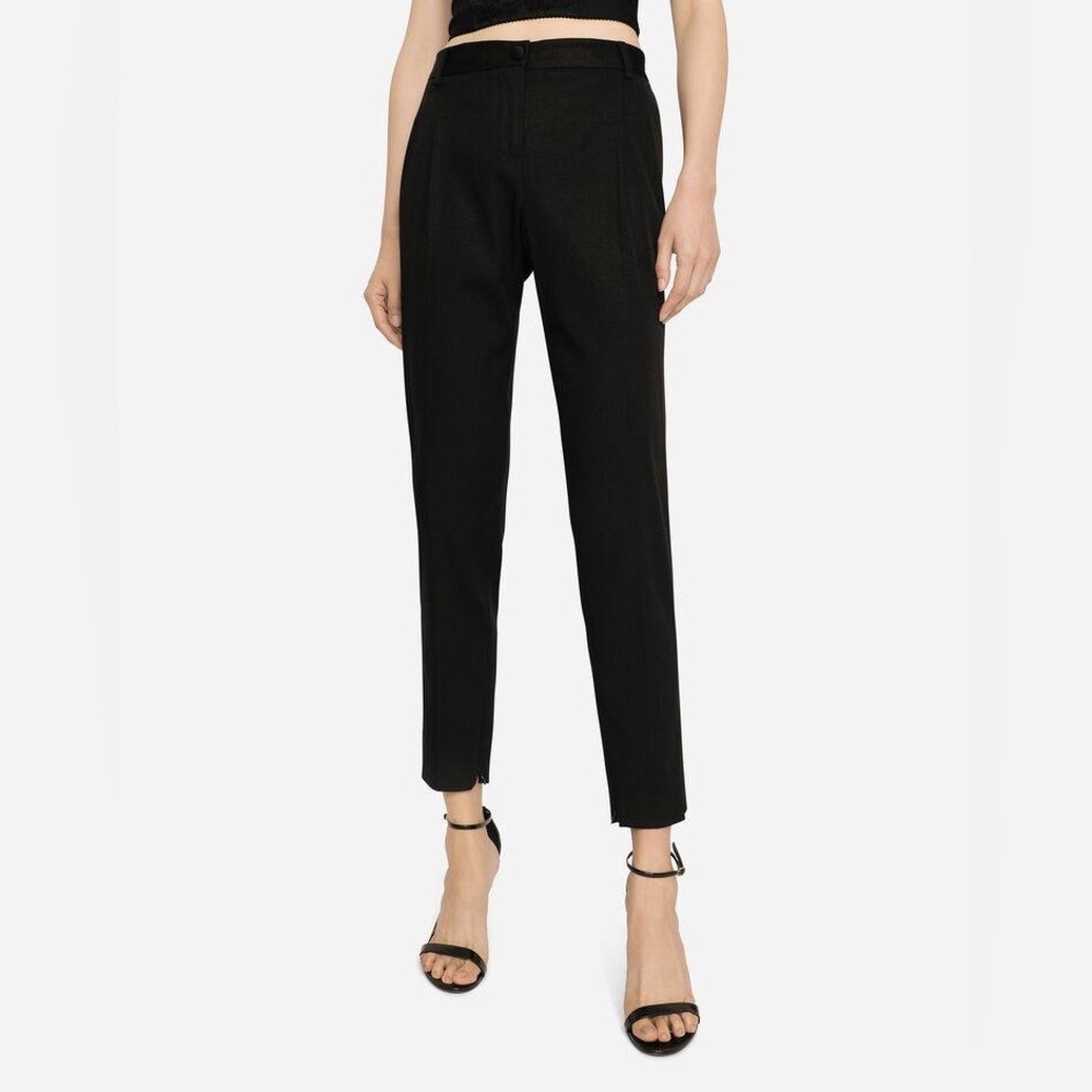 D&G Dolce & Gabbana Black Dress Pants — Size 26 / IT 40 — Made in Italy